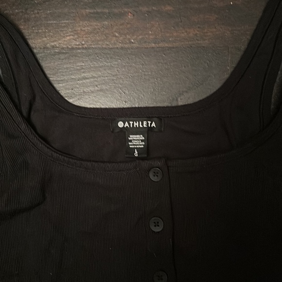 Athleta button crop top - Picture 2 of 3